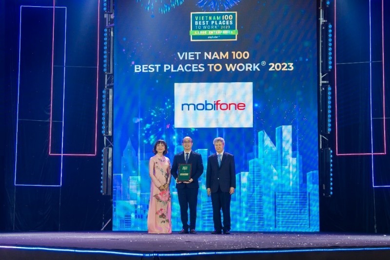 MobiFone được vinh danh Top 100 Nơi làm việc tốt nhất Việt Nam năm 2023