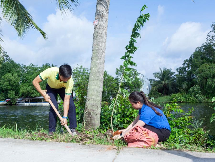 Chương tr&amp;igrave;nh V&amp;igrave; một Việt Nam xanh - trồng 300.000 c&amp;acirc;y xanh của Ph&amp;acirc;n B&amp;oacute;n C&amp;agrave; Mau.