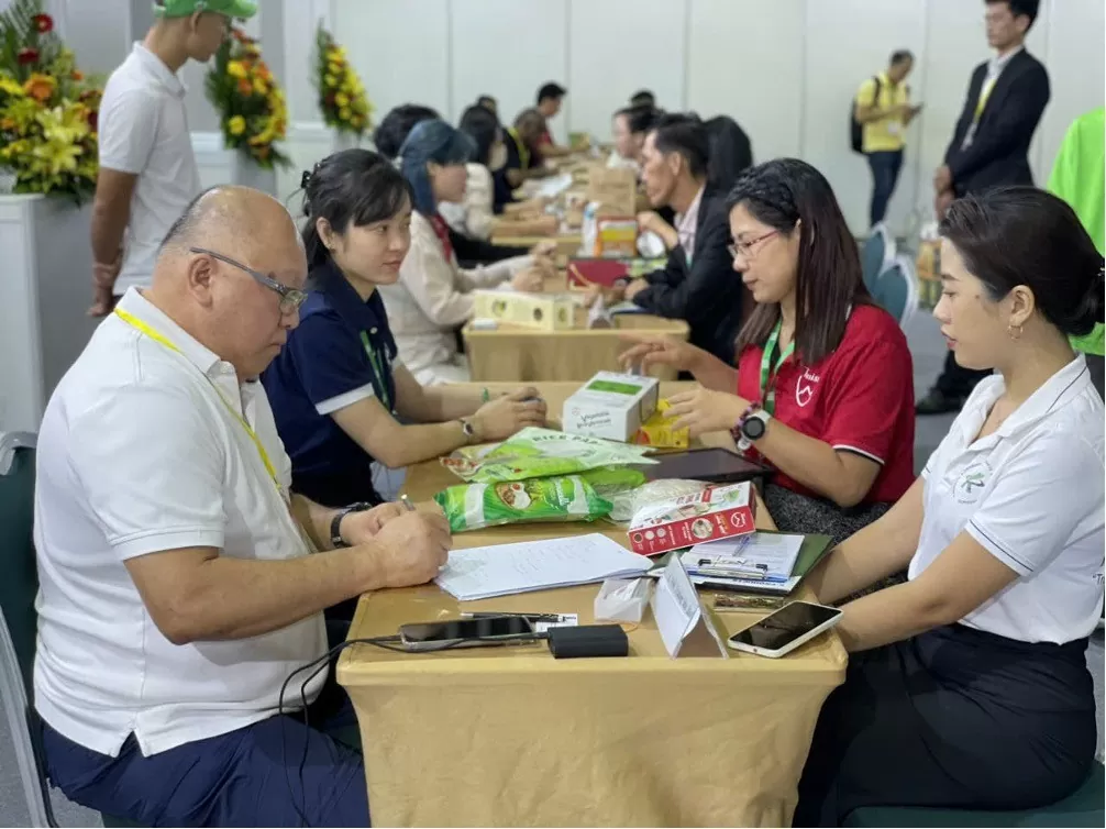 Khu gian hàng Thương hiệu quốc gia có quy mô nhất từ trước đến nay tại Vietnam Foodexpo 2024