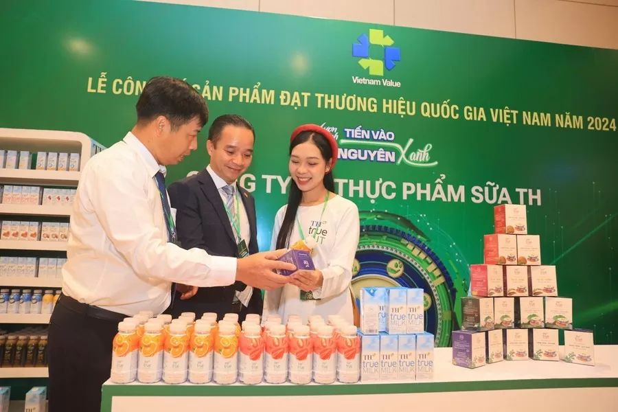 Giải thưởng Thương hiệu Quốc gia góp phần giúp sản phẩm Việt tăng sức cạnh tranh trên trường quốc tế. Ảnh: TTXVN