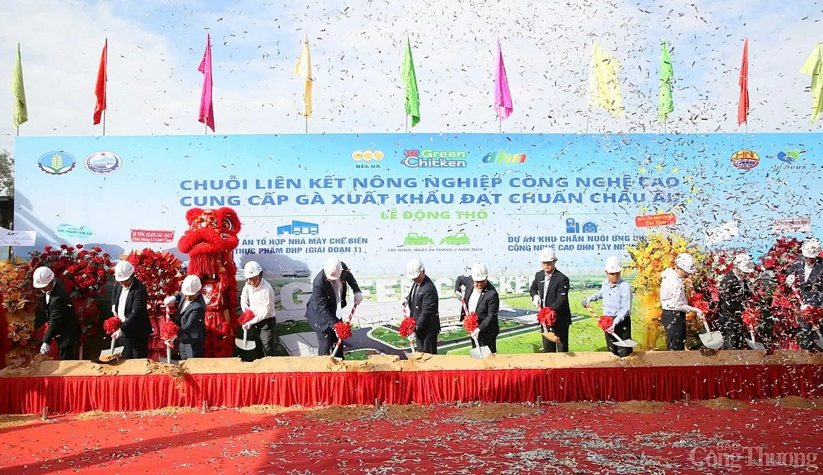 Tây Ninh: Khởi công chuỗi dự án chăn nuôi công nghệ cao